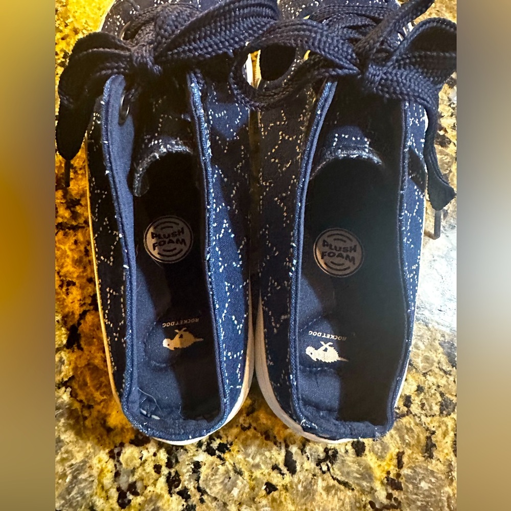 Women’s Rocket Dog Navy White Stars Shoes Slip ons Fourth of July 4th size 8.5 - Picture 6 of 7